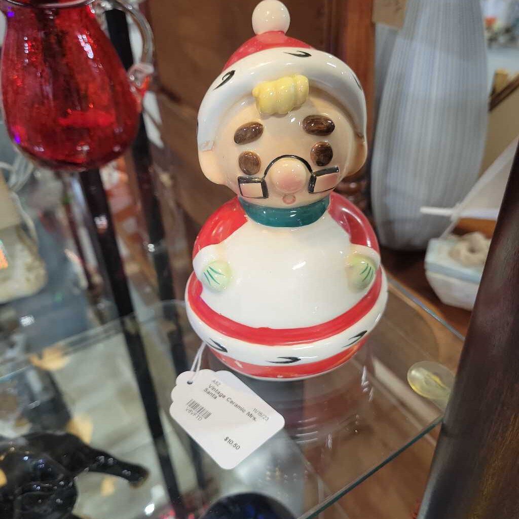 Vintage Ceramic Mrs. Santa