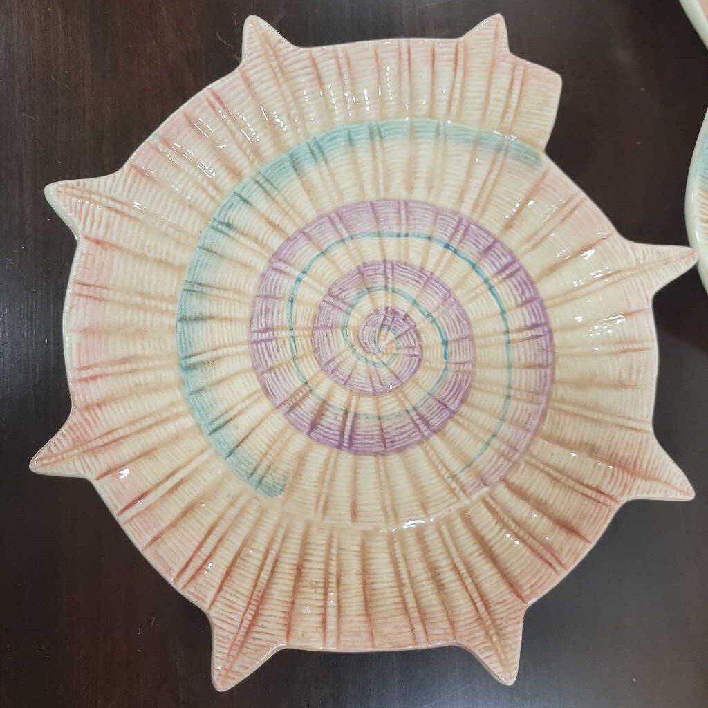 #214 Fitz & Floyd Omnibus Carribean Salad/Dessert Plates 4pc