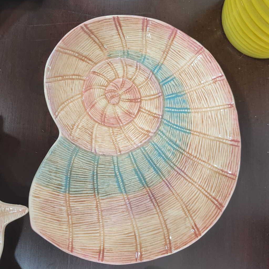 #214 Fitz & Floyd Omnibus Carribean Salad/Dessert Plates 4pc