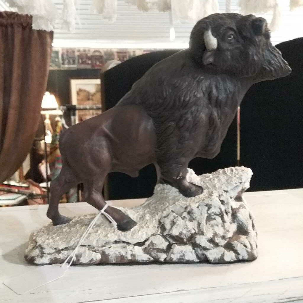 Vintage Buffalo Bison Statue