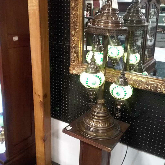 Green Stain Glass Lamp