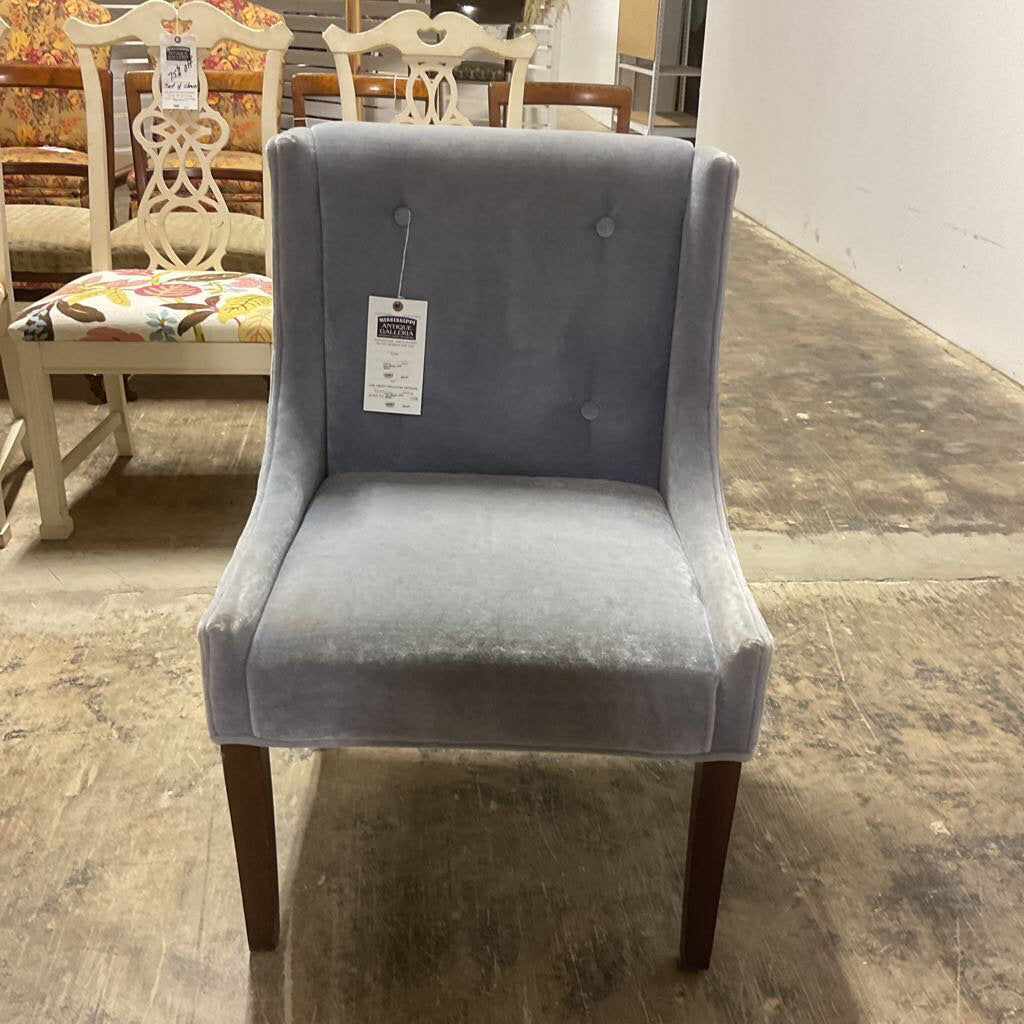 Lilac Slipper Chair Mohair