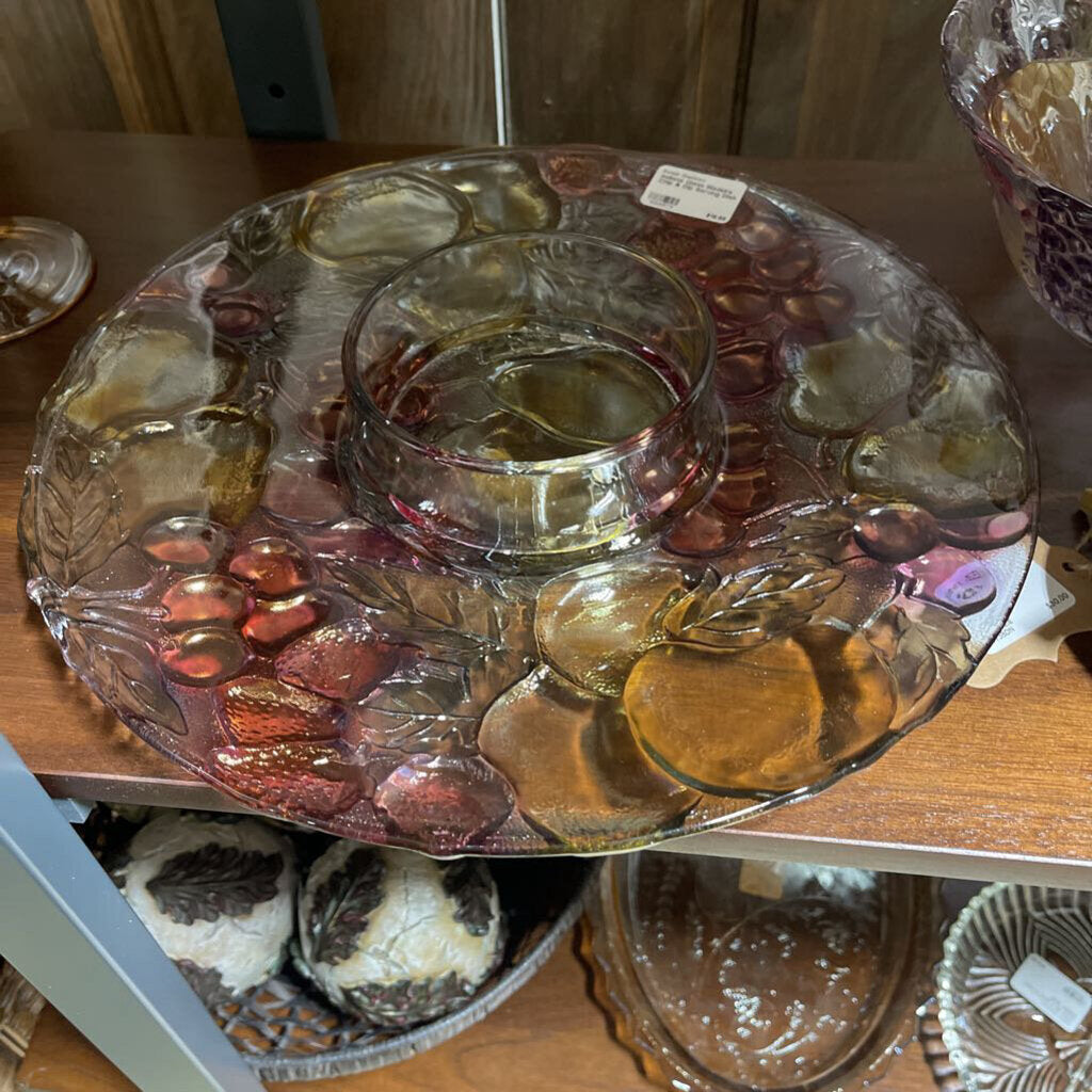 Indiana Glass Madeira Chip & Dip Serving Dish