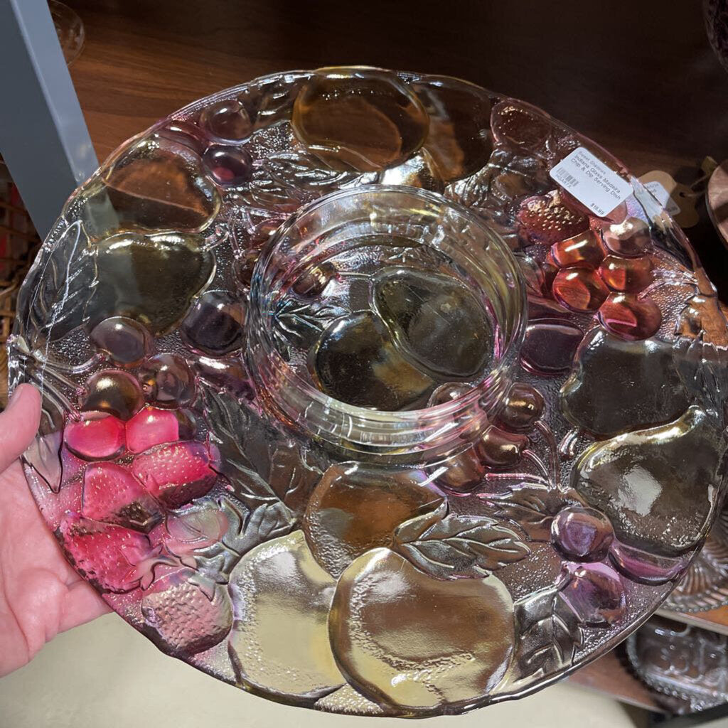 Indiana Glass Madeira Chip & Dip Serving Dish