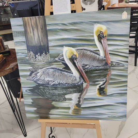 Harbor Pelicans 36x36