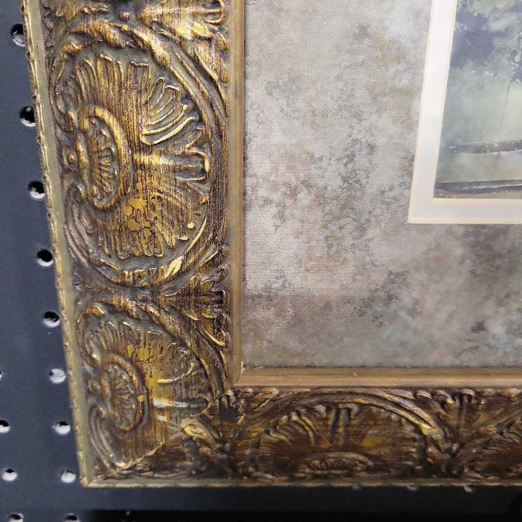 bronze framed art