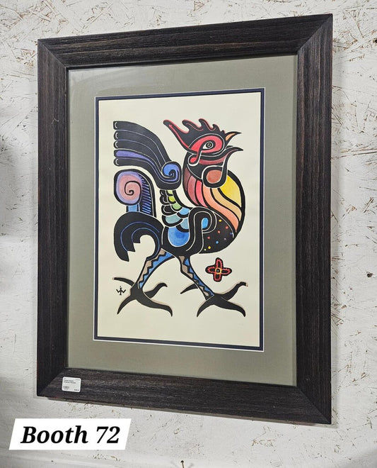 Framed Walter Anderson Rooster