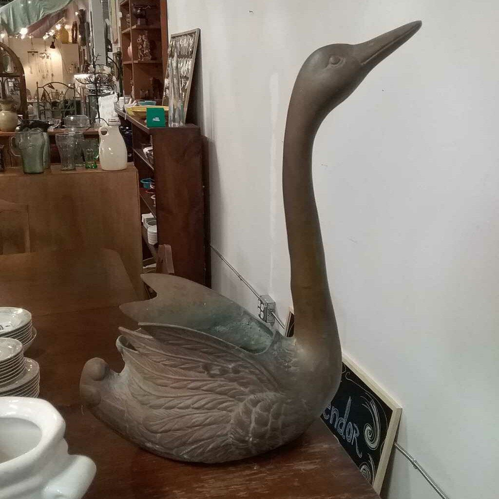 Mid century bronze goose