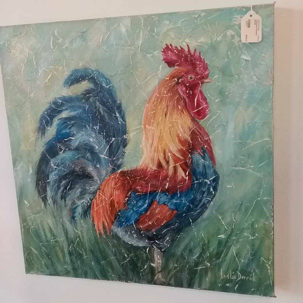 Textured Rooster 20x20