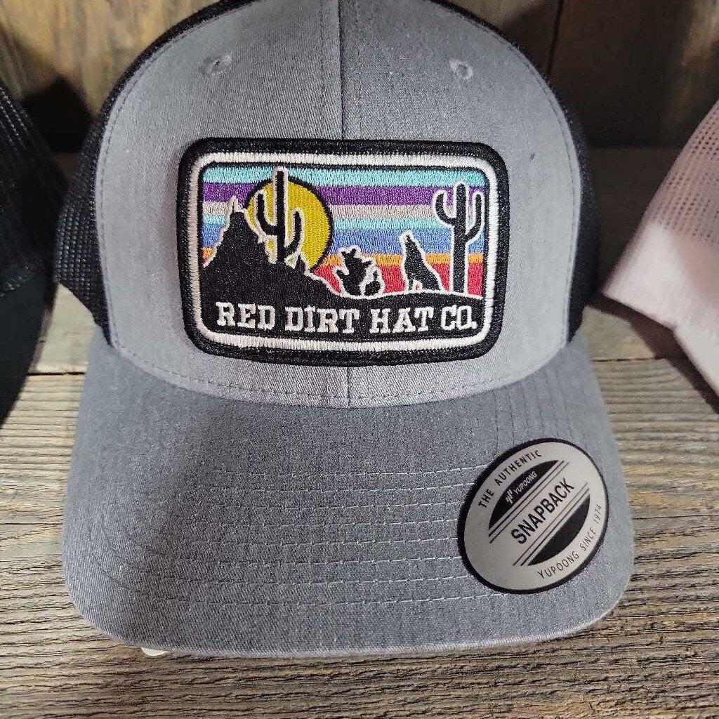 Red Dirt hat, Coyote Heather Grey Black RDHC-82 (0619)