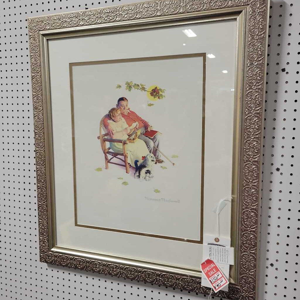 Framed Norman Rockwell Print