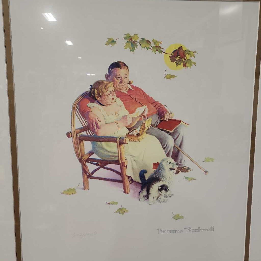 Framed Norman Rockwell Print