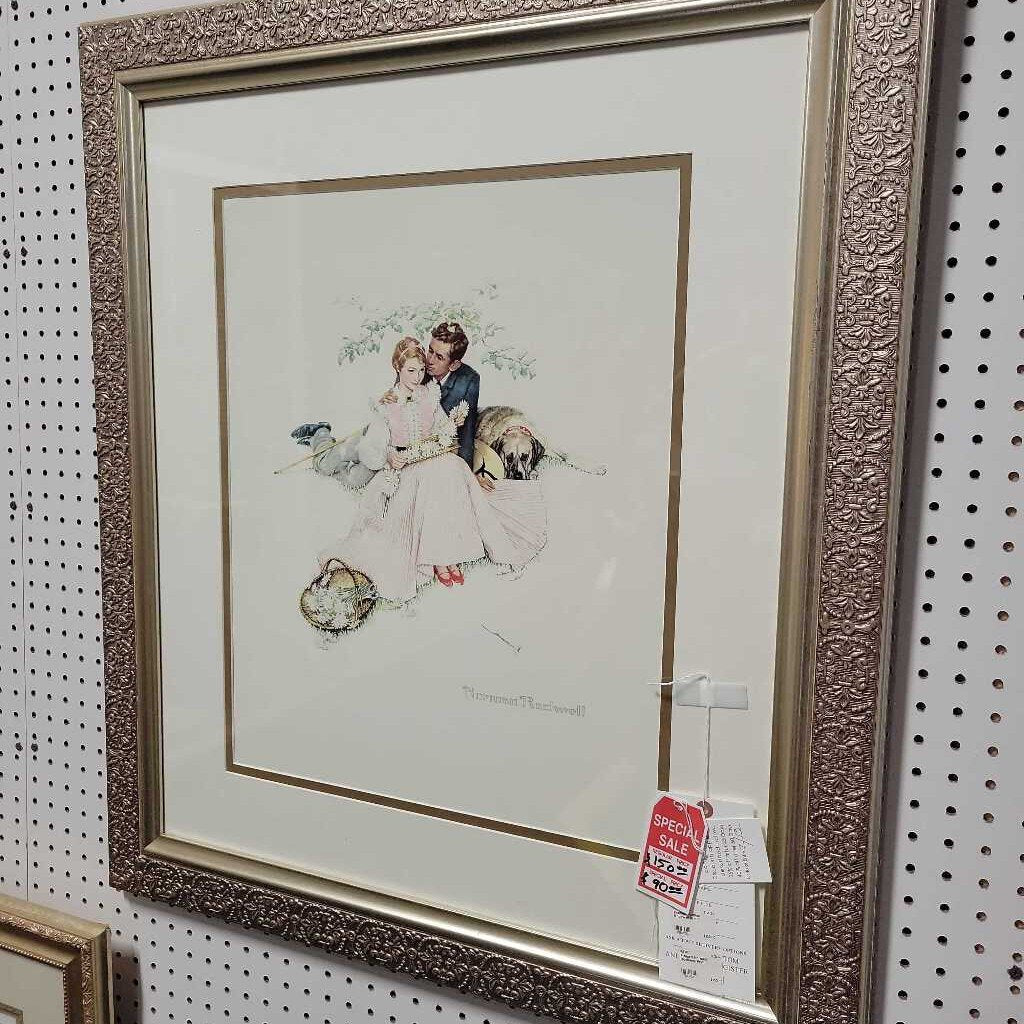 Framed Norman Rockwell Print