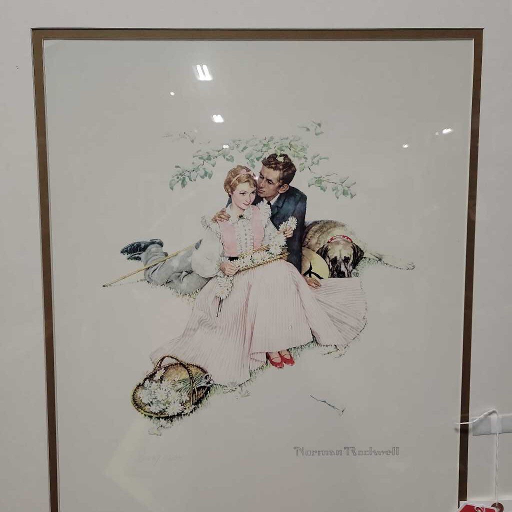 Framed Norman Rockwell Print