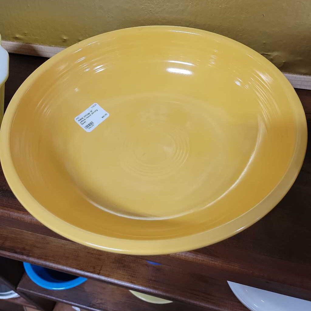 fiesta vintage 12" yellow round serving bowl