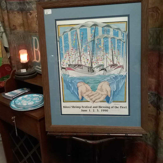 1990 Biloxi Shrimp Festival Poster