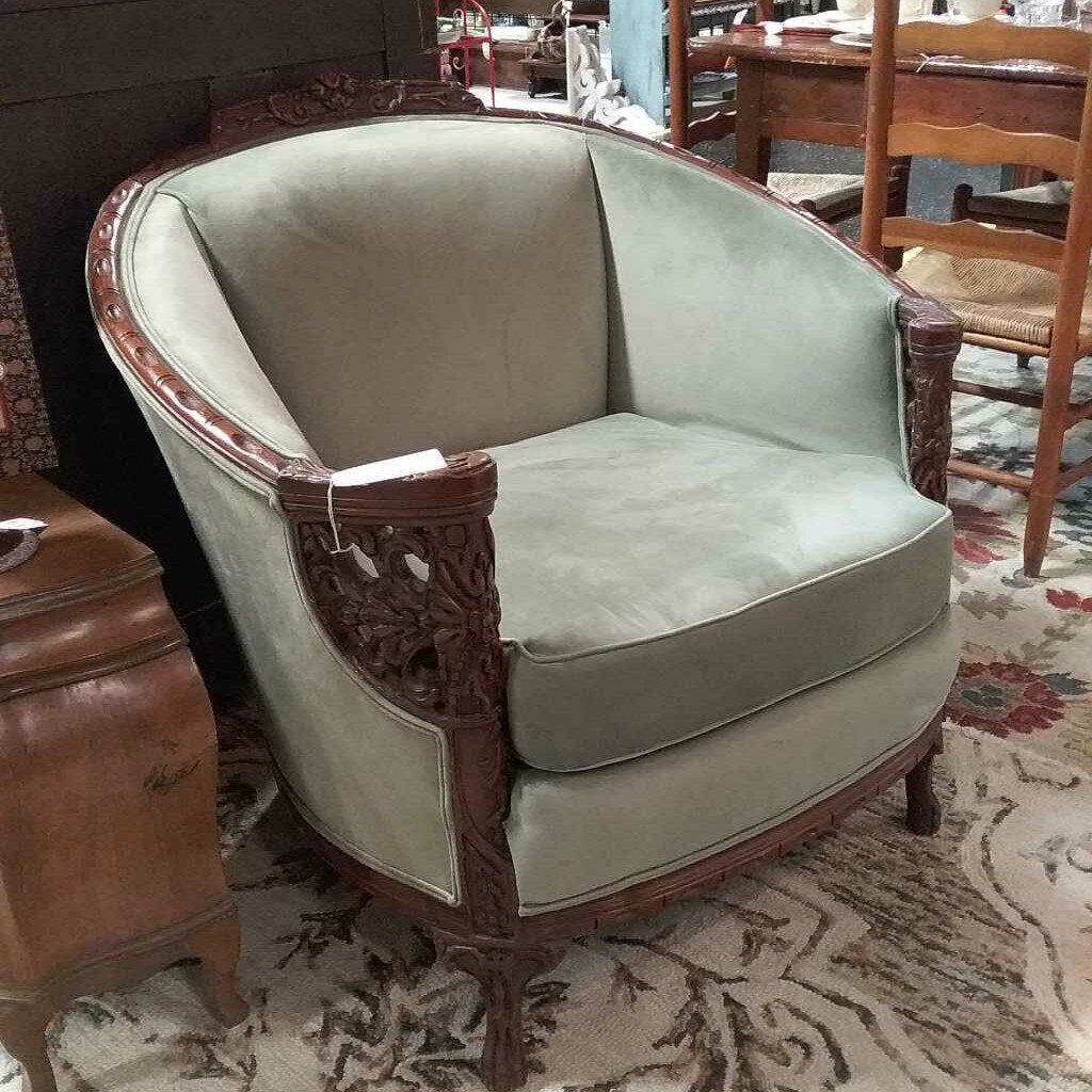 Newly Upholstered Antique Chair