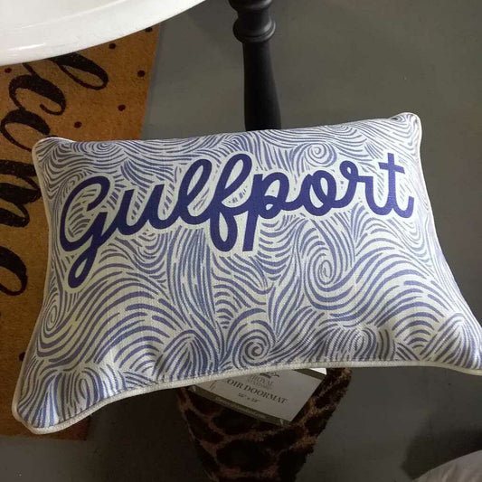 Abstract Waves Gulfport Pillow