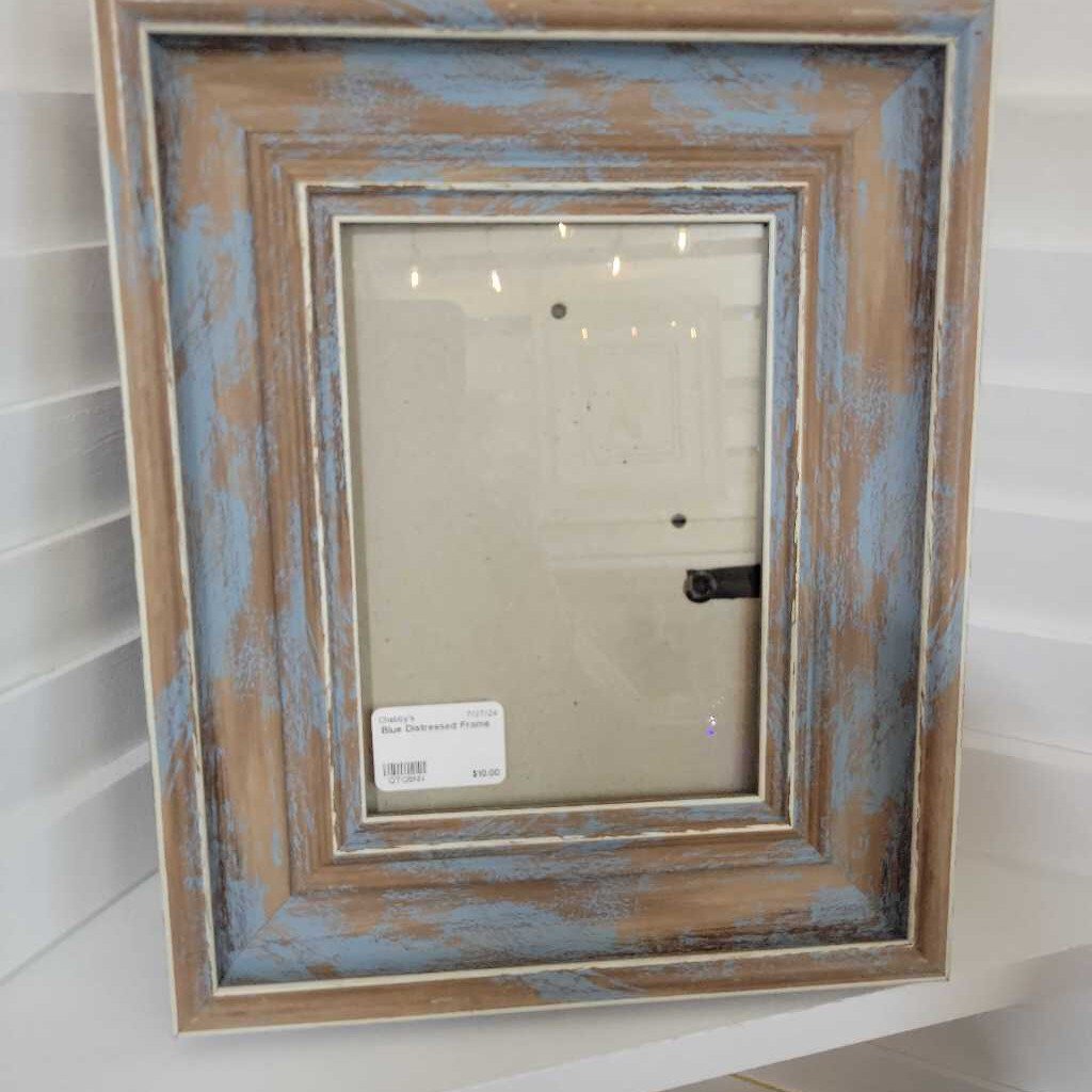 Blue Distressed Frame