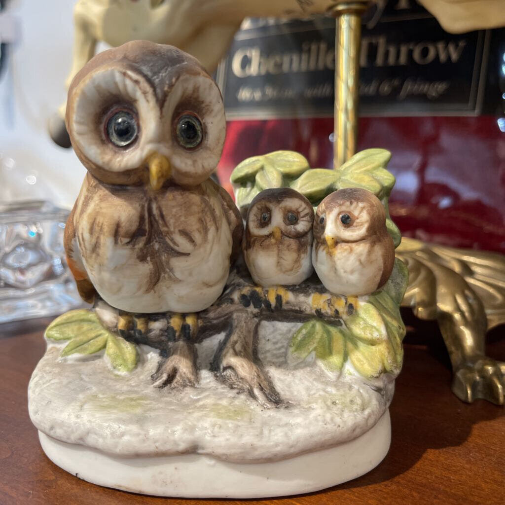 Homco Owls Figurine