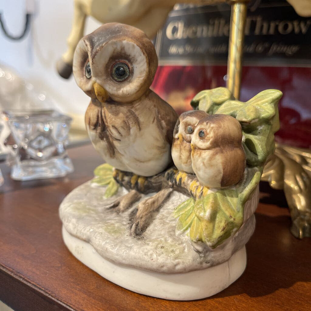 Homco Owls Figurine
