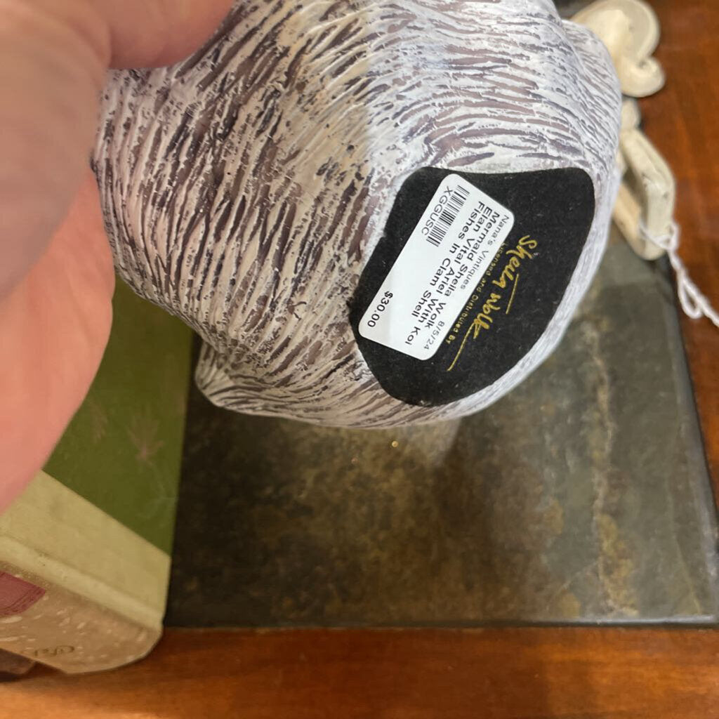 Mermaid Sheila Wolk Elan Vital Ariel With Koi Fishes In Clam Shell