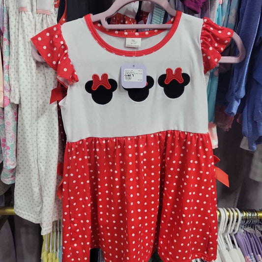 Minnie Mouse Embroidery Ruffle Outfit