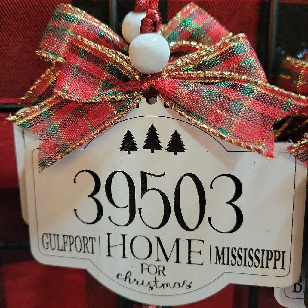 Zip Code Ornament