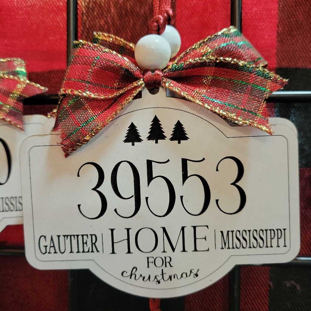 Zip Code Ornament