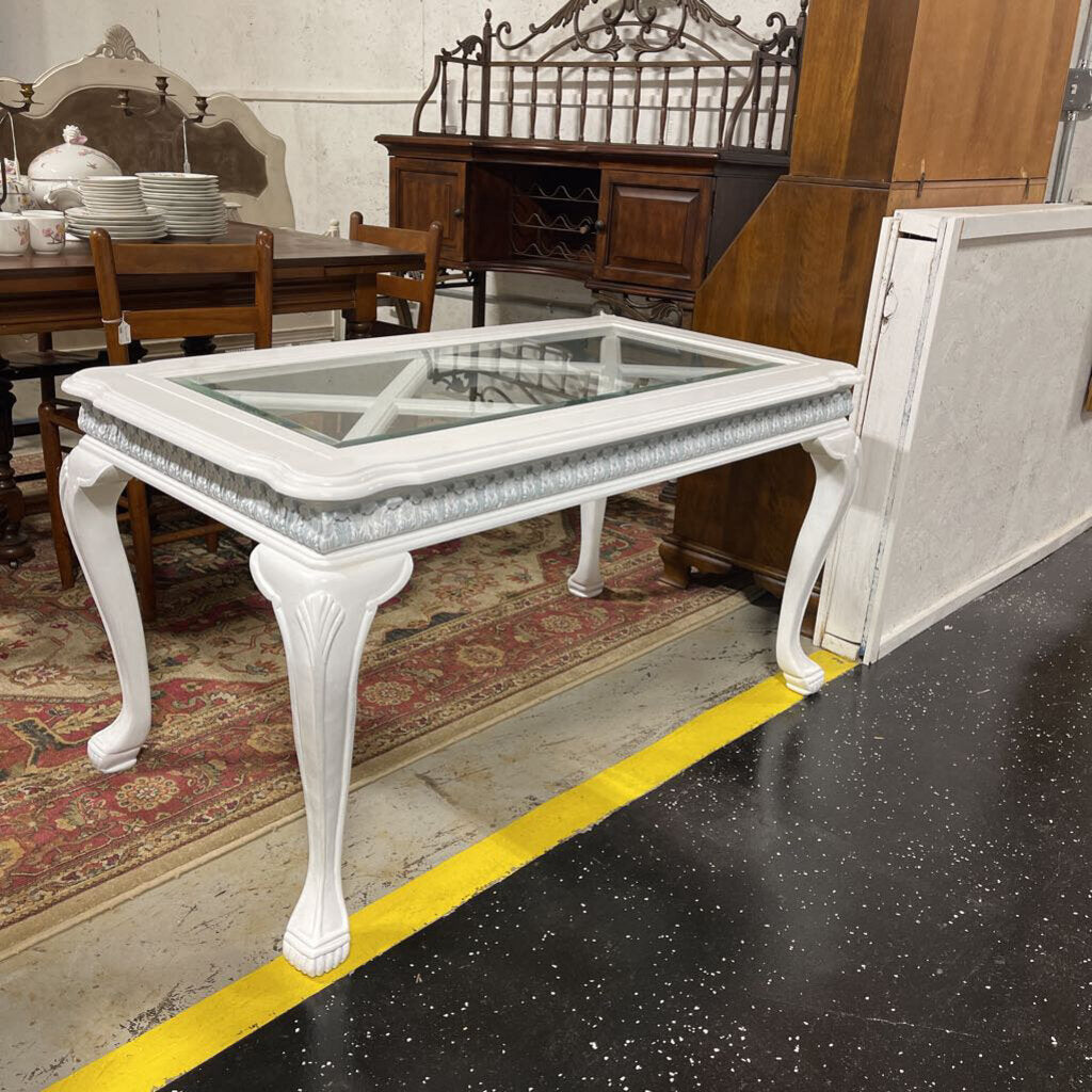 #214 white sofa table