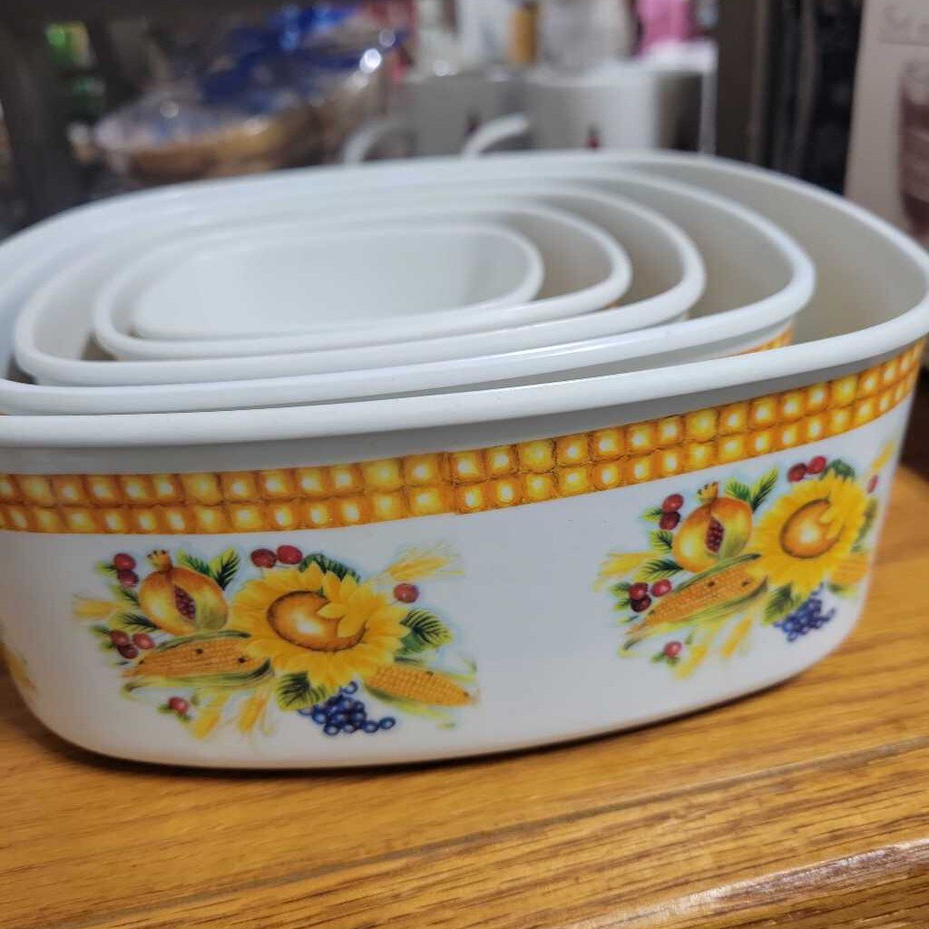 Melamine ware set of 5 bowls