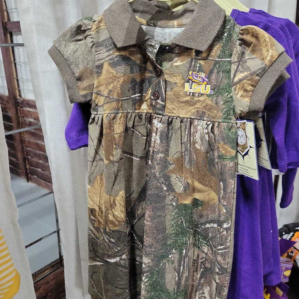LSU Camo Polo Dress 18M