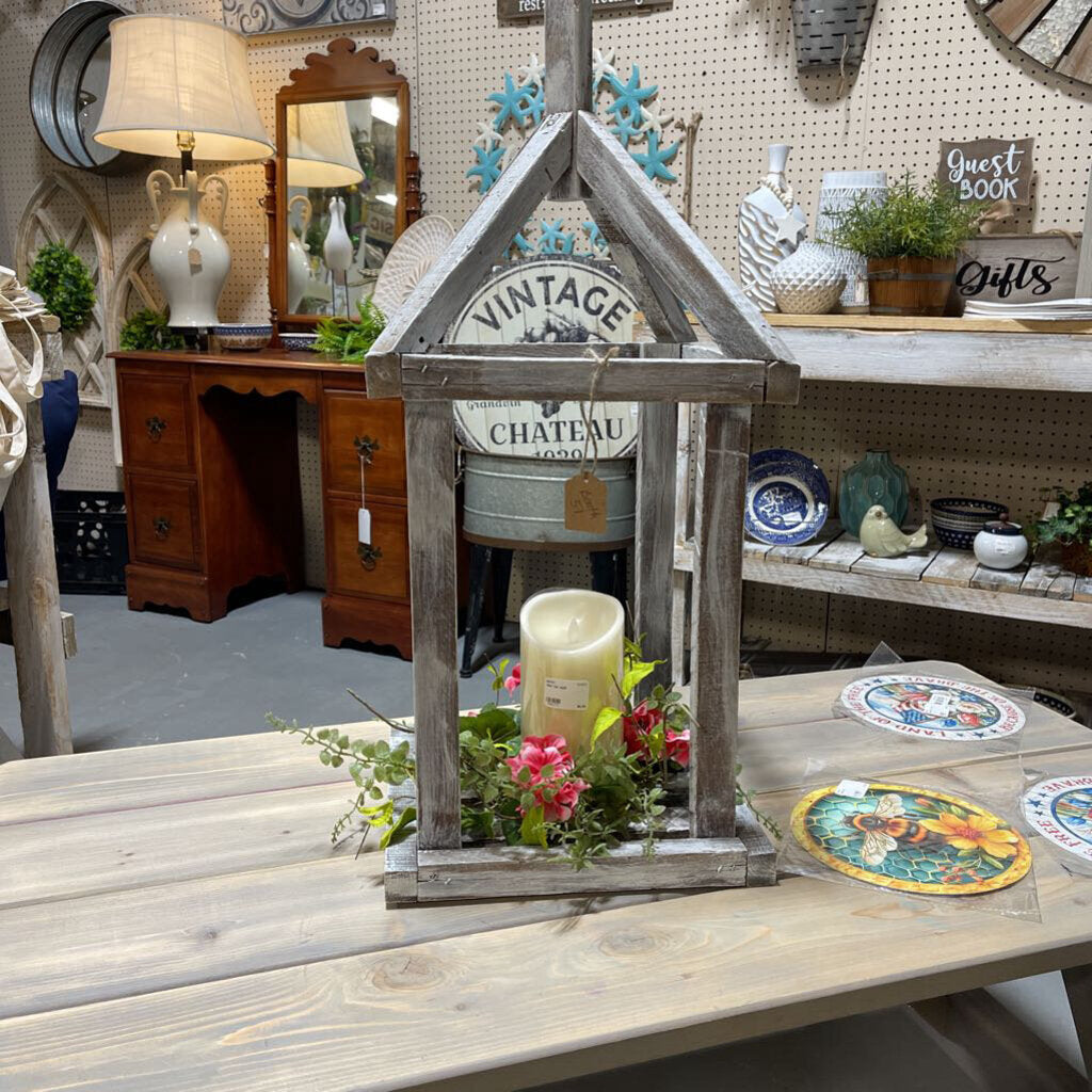 Lg. Distressed lantern