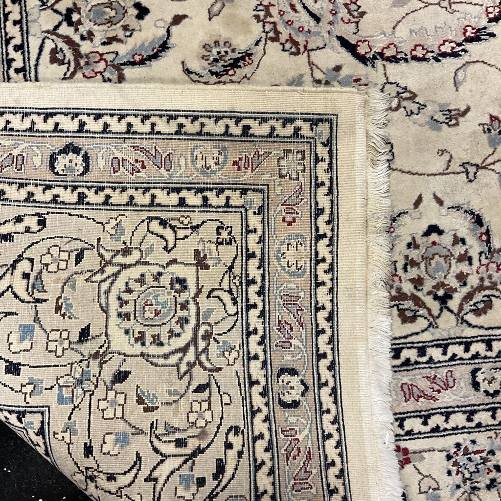 Large Handmade Ivory Carpet- recently cleaned