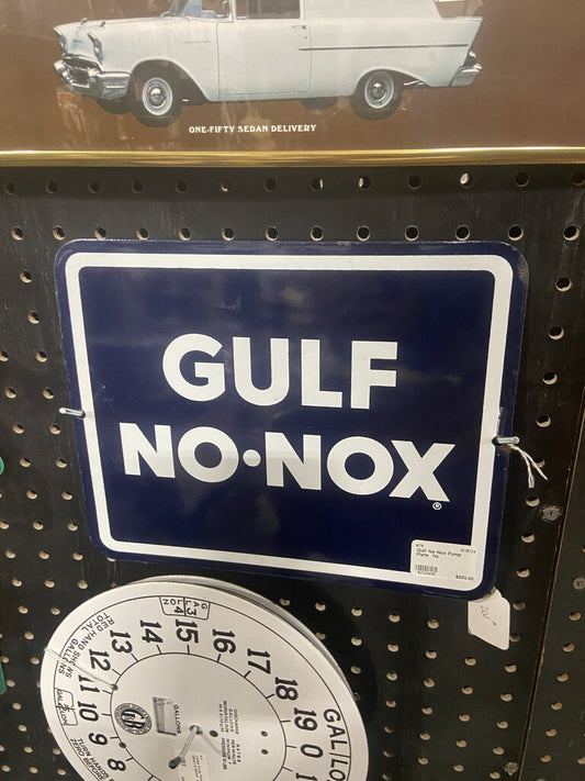 Gulf No Nox Pump Plate fla