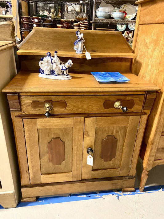 All wood Eastlake dry sink