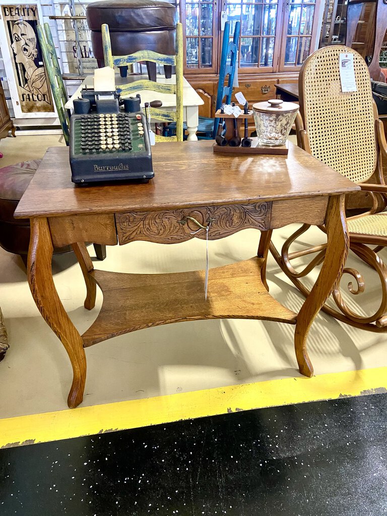 Larkin antique library table circa 1900s