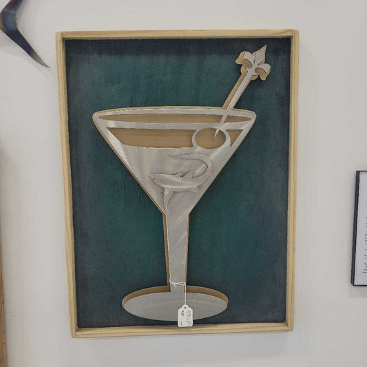 Martini Shark original art by Louis Geiger