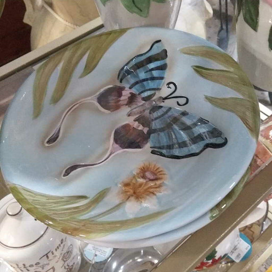 Set of Three (3) Home Interiors Butterfly Plates