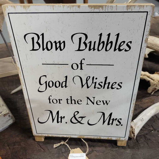 Wedding blow bubbles