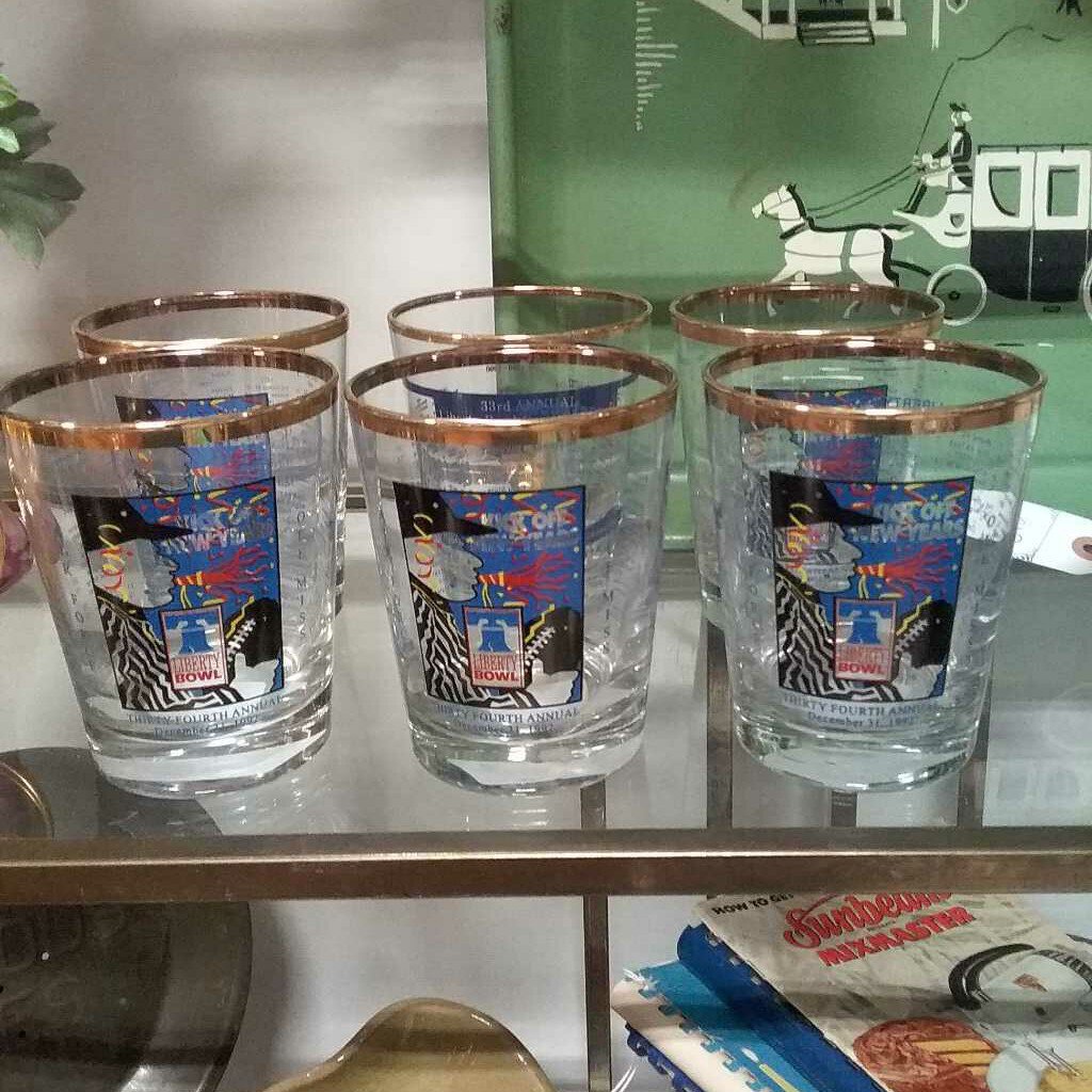 1991 Liberty Bowl Commemorative Glass Ole Miss Air Force (1 pc)