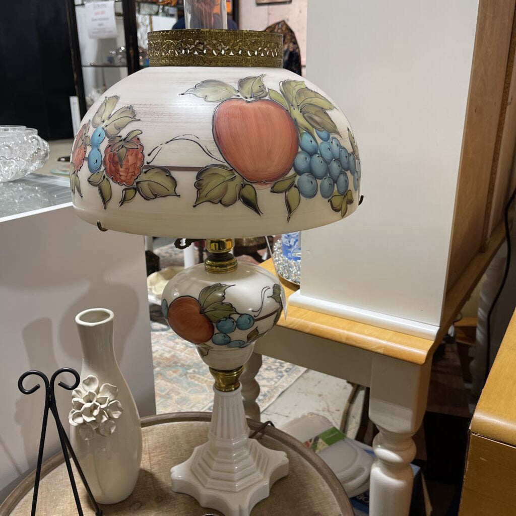 Hurricane Lamp with Marble Base