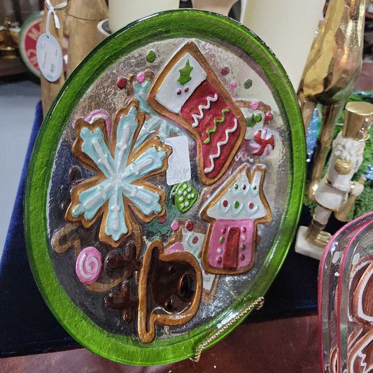 Christmas Cookie Round Plate