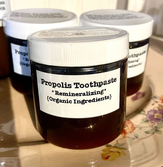 Remineralizing Propolis Toothpaste / Wildcrafted & Organic