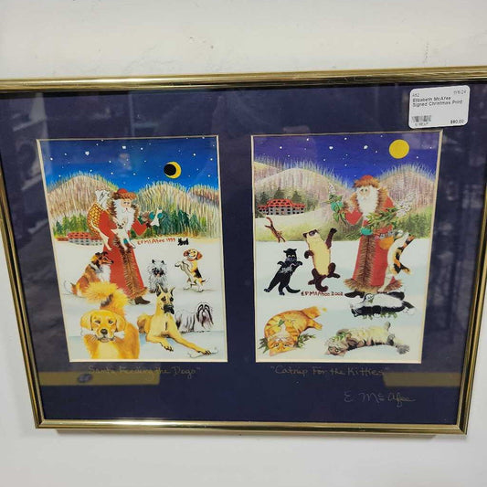 Elizabeth McAfee Signed Christmas Print