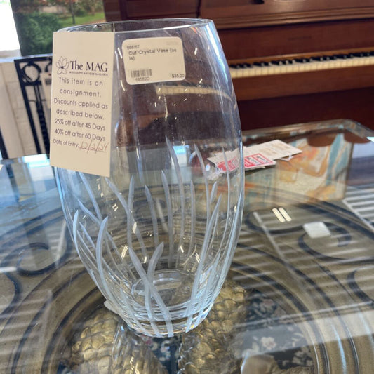 Cut Crystal Vase (as is)