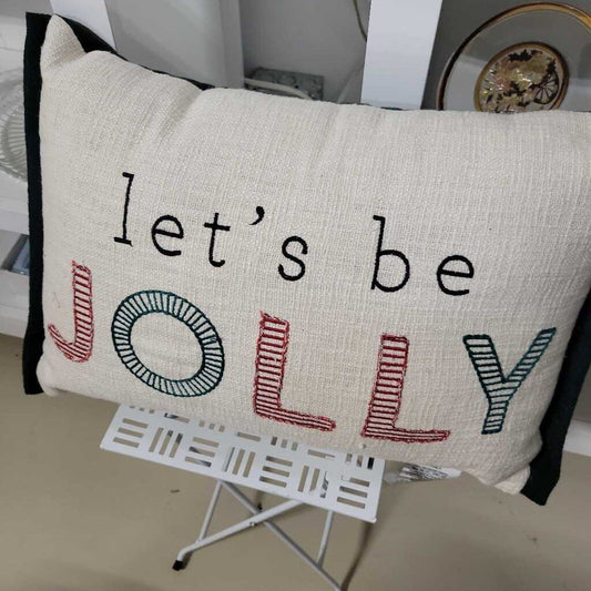 Pillow "Let's be Jolly"