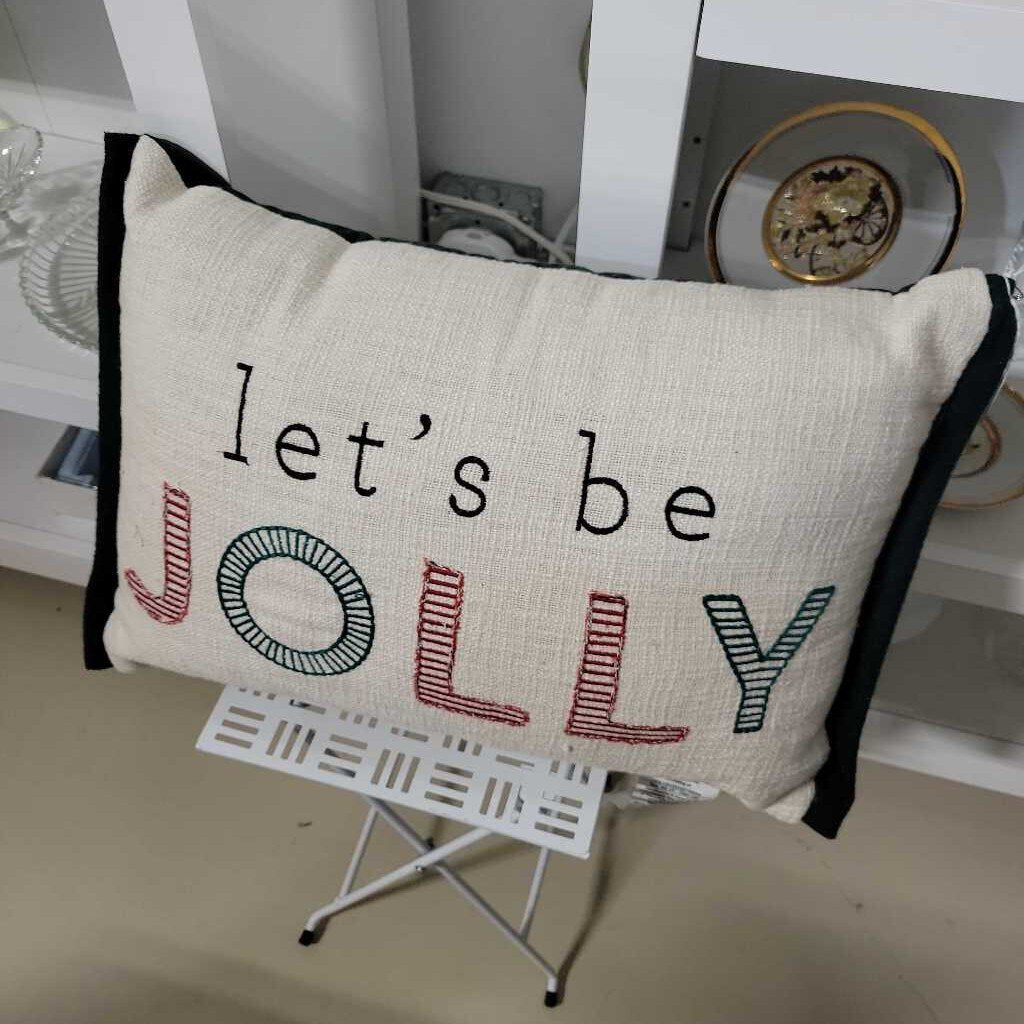 Pillow "Let's be Jolly"