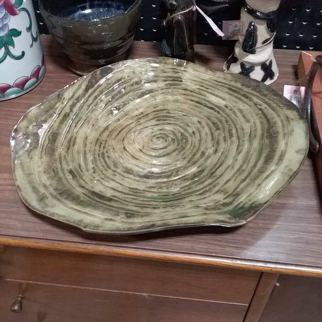 Journey to the Center of Your Brain, R G Lowery 24, Pottery Platter