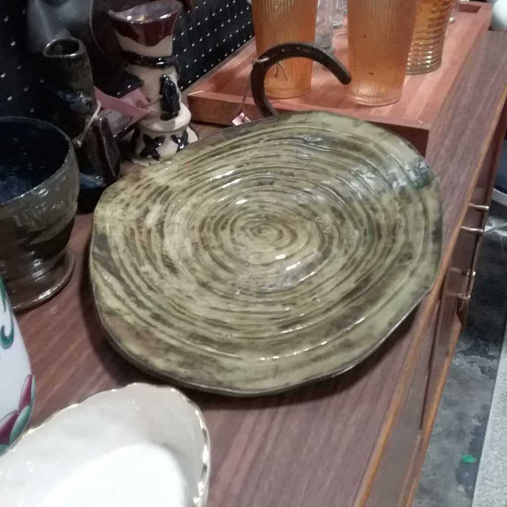 Journey to the Center of Your Brain, R G Lowery 24, Pottery Platter